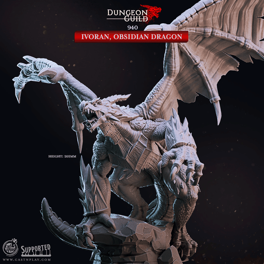 3D Printed Cast n Play Ivoran, Obsidian Dragon Dungeon Guild Set 28mm 32mm D&D