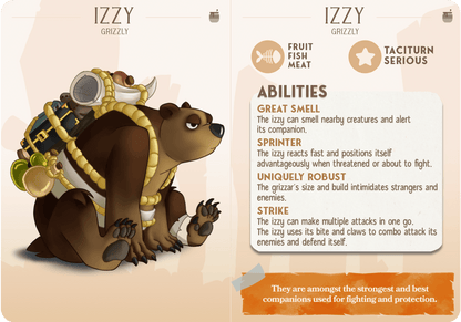 3D Printed Cast n Play Izzy - The Grizzly Bear Companions 28mm 32mm D&D