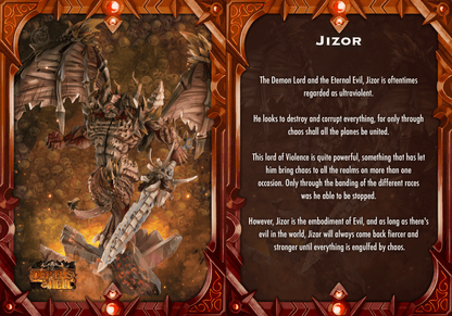 3D Printed Cast n Play Jizor Depths of Hell 28 32mm D&D