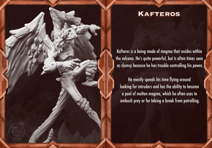 3D Printed Cast n Play Kafteros Set Mount Magma Collection 28mm 32mm D&D