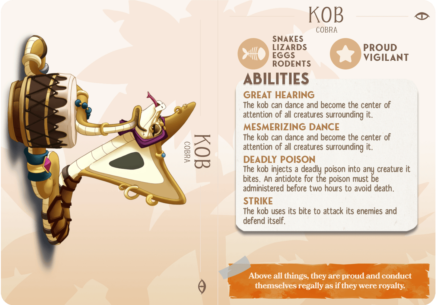 3D Printed Cast n Play Kob - The Cobra Companions 28mm 32mm D&D