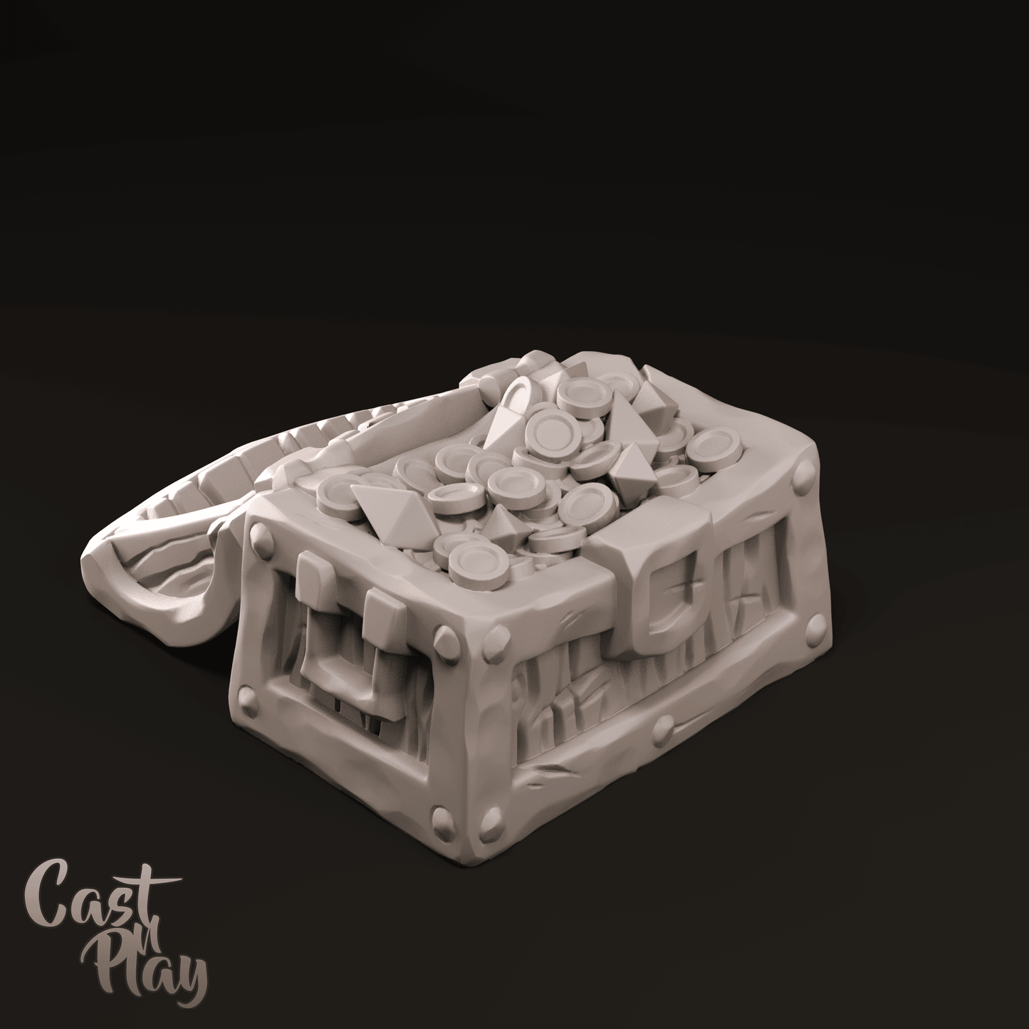 3D Printed Cast n Play Loot Chest 28mm 32mm D&D
