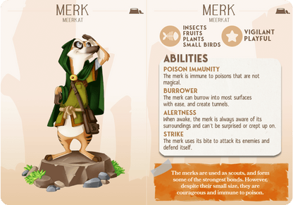 3D Printed Cast n Play Merk - Merkat Companions 28mm 32mm D&D