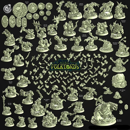 3D Printed Cast n Play Mire Leafshooters -Mire Volktoads  28mm 32mm D&D