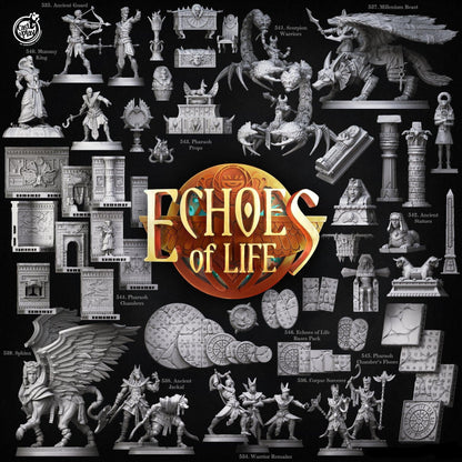 3D Printed Cast n Play Mummy King Echoes of Life 28 32mm D&D