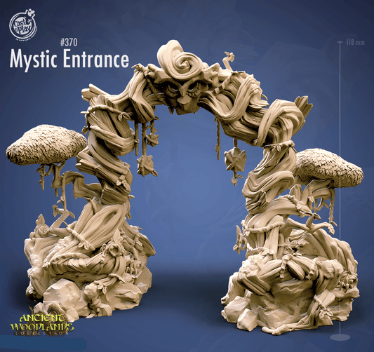 3D Printed Cast n Play Mystic Entrance Ancient Woodlands - 28mm 32mm D&D