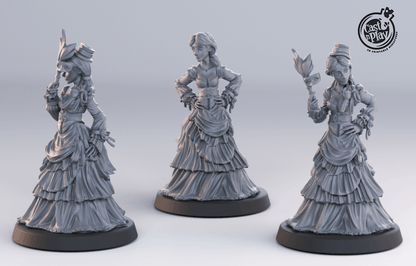 3D Printed Cast n Play Noble Female Townsfolk 28mm 32mm D&D