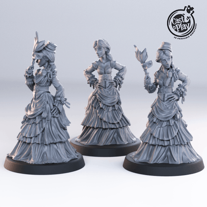3D Printed Cast n Play Noble Female Townsfolk 28mm 32mm D&D