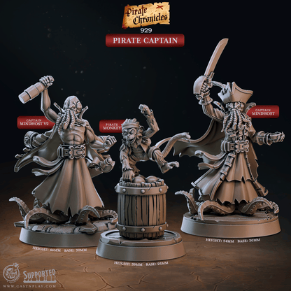 3D Printed Cast n Play Pirate Chronicles Collection 28mm 32mm D&D
