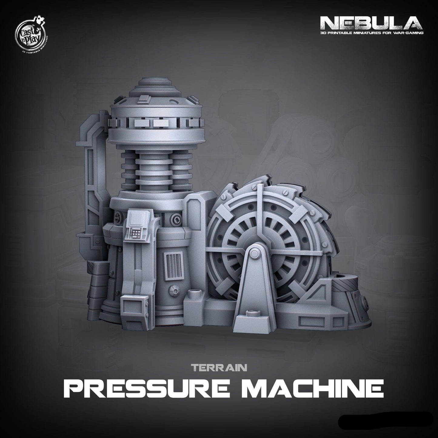 3D Printed Cast n Play Pressure Machine Nebula Origins 28mm 32mm D&D