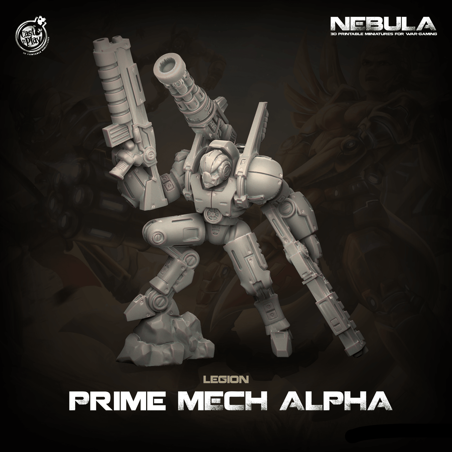 3D Printed Cast n Play Prime Mech Alpha Nebula Origins 28mm 32mm D&D