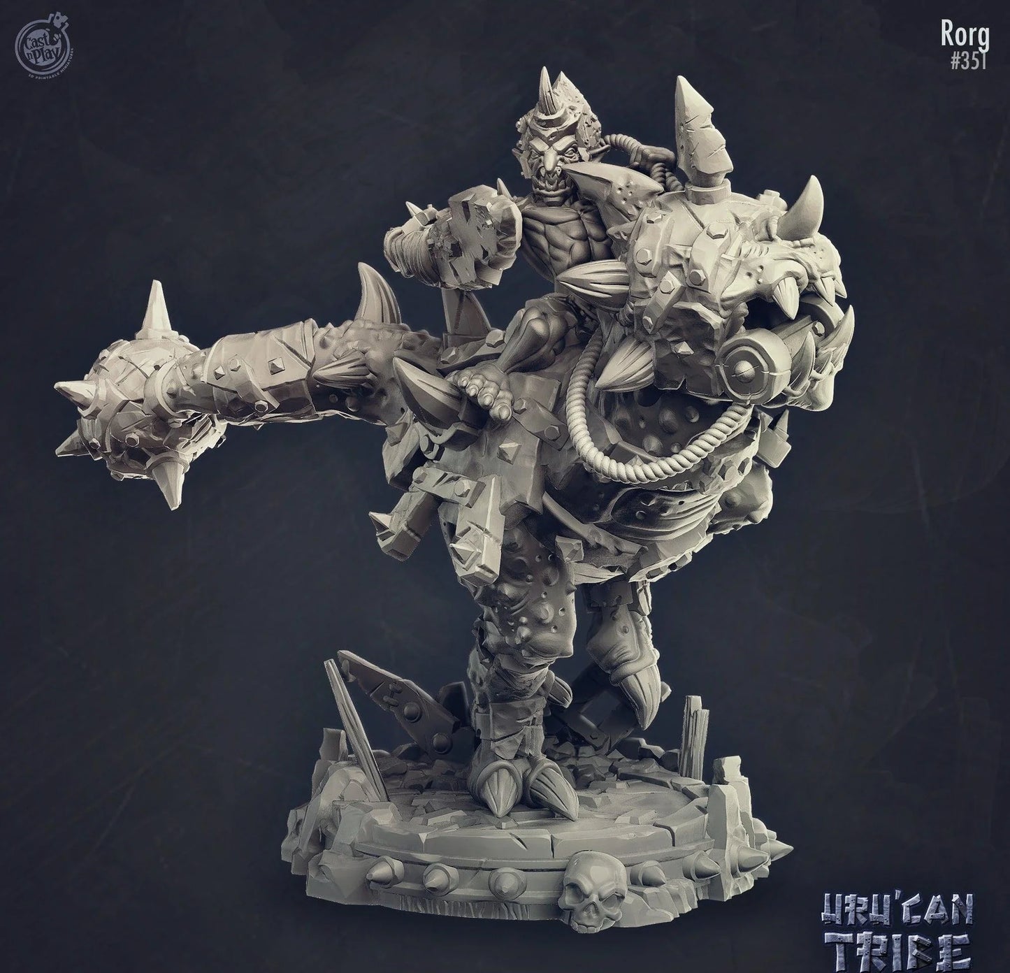 3D Printed Cast n Play Rorg Uru'Can Tribe 28mm 32mm D&D