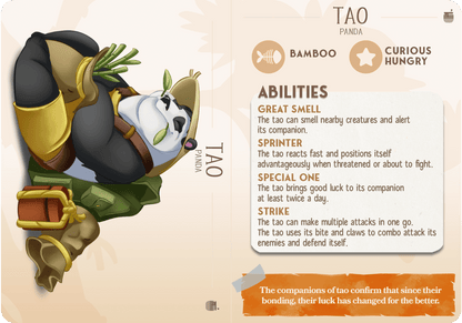 3D Printed Cast n Play Tao - The Panda Companions 28mm 32mm D&D