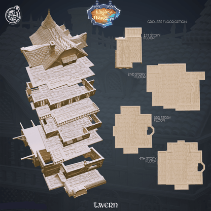 3D Printed Cast n Play Tavern Kingdom Of Thamarya 28mm 32mm D&D