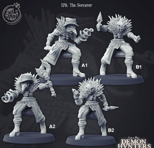 3D Printed Cast n Play The Sorcerer Demon Hunters 28mm 32mm D&D