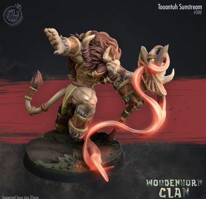 3D Printed Cast n Play Tooantuh Sunstream 28mm 32mm D&D