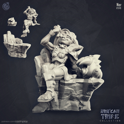 3D Printed Cast n Play Uru Can Tribe - Nar Goblin Lady 28mm 32mm D&D
