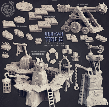 3D Printed Cast n Play Uru-Can Watchtower UruCan Tribe 28mm 32mm D&D