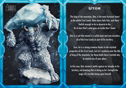 3D Printed Cast n Play Utor Yeti Frostlands 28mm 32mm D&D