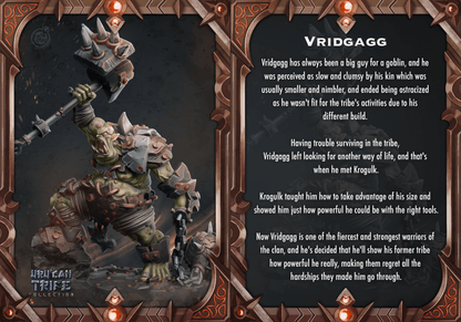 3D Printed Cast n Play Vridgagg Orge Uru'Can Tribe 28mm 32mm D&D