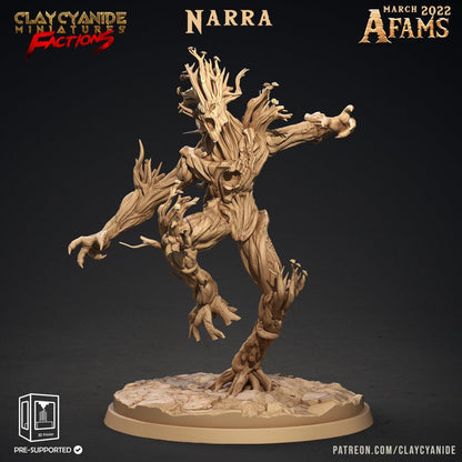 3D Printed Clay Cyanide Afams Treefolk Treant Factions Ragnarok D&D