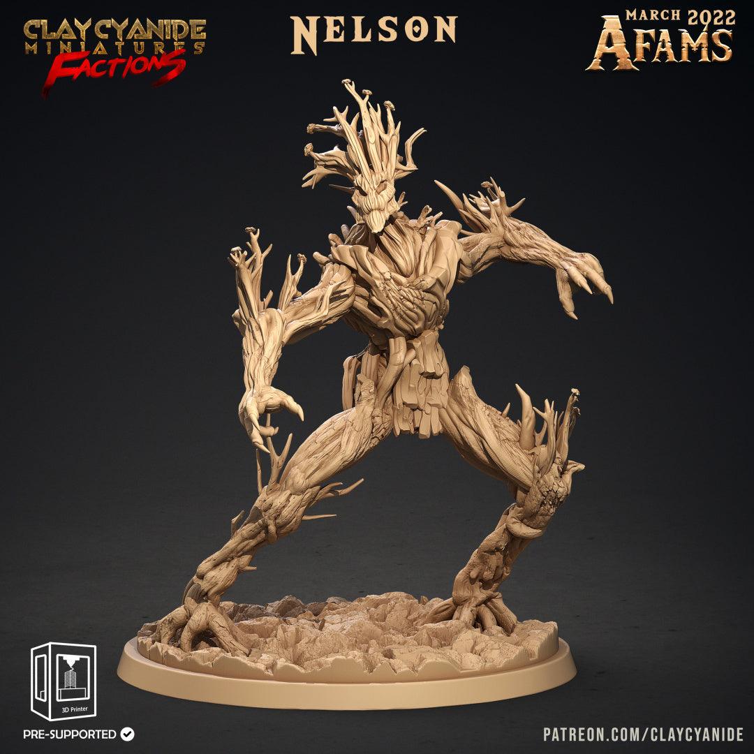 3D Printed Clay Cyanide Afams Treefolk Treant Factions Ragnarok D&D