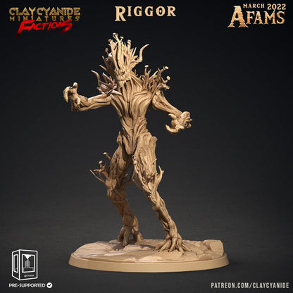 3D Printed Clay Cyanide Afams Treefolk Treant Factions Ragnarok D&D