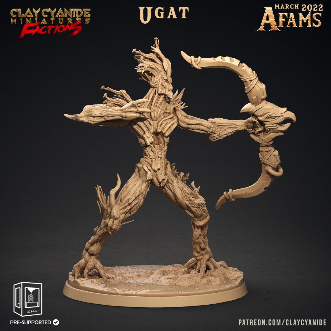 3D Printed Clay Cyanide Afams Treefolk Treant Factions Ragnarok D&D