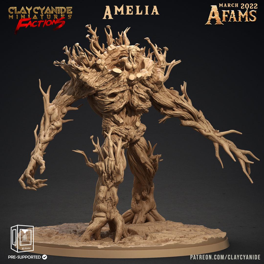 3D Printed Clay Cyanide Afams Treefolk Treant Factions Ragnarok D&D