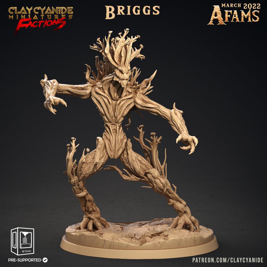 3D Printed Clay Cyanide Afams Treefolk Treant Factions Ragnarok D&D