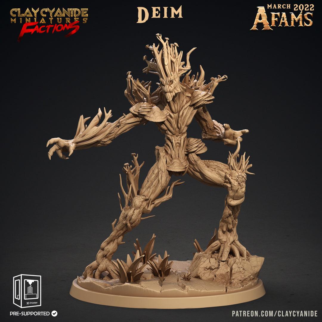 3D Printed Clay Cyanide Afams Treefolk Treant Factions Ragnarok D&D
