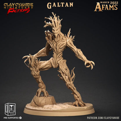 3D Printed Clay Cyanide Afams Treefolk Treant Factions Ragnarok D&D