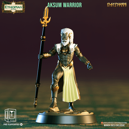 3D Printed Clay Cyanide Aksum Warriors Ethiopian Mythos 28 32 mm D&D