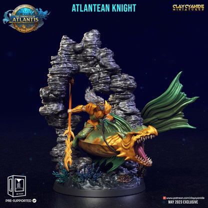 3D Printed Clay Cyanide Atlantean Knights The Chronicles of Atlantis 28 32 mm D&D