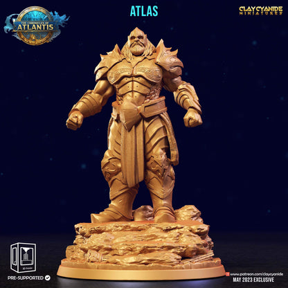 3D Printed Clay Cyanide Atlantis The Chronicles of Atlantis 28 32 mm D&D