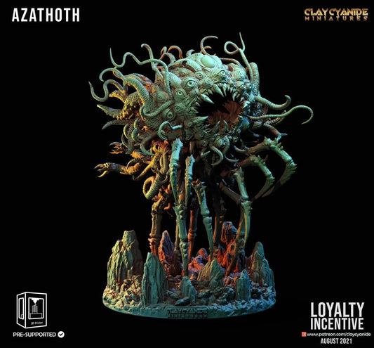 3D Printed Clay Cyanide - Azathoth the God of Chaos 28mm 32mm D&D
