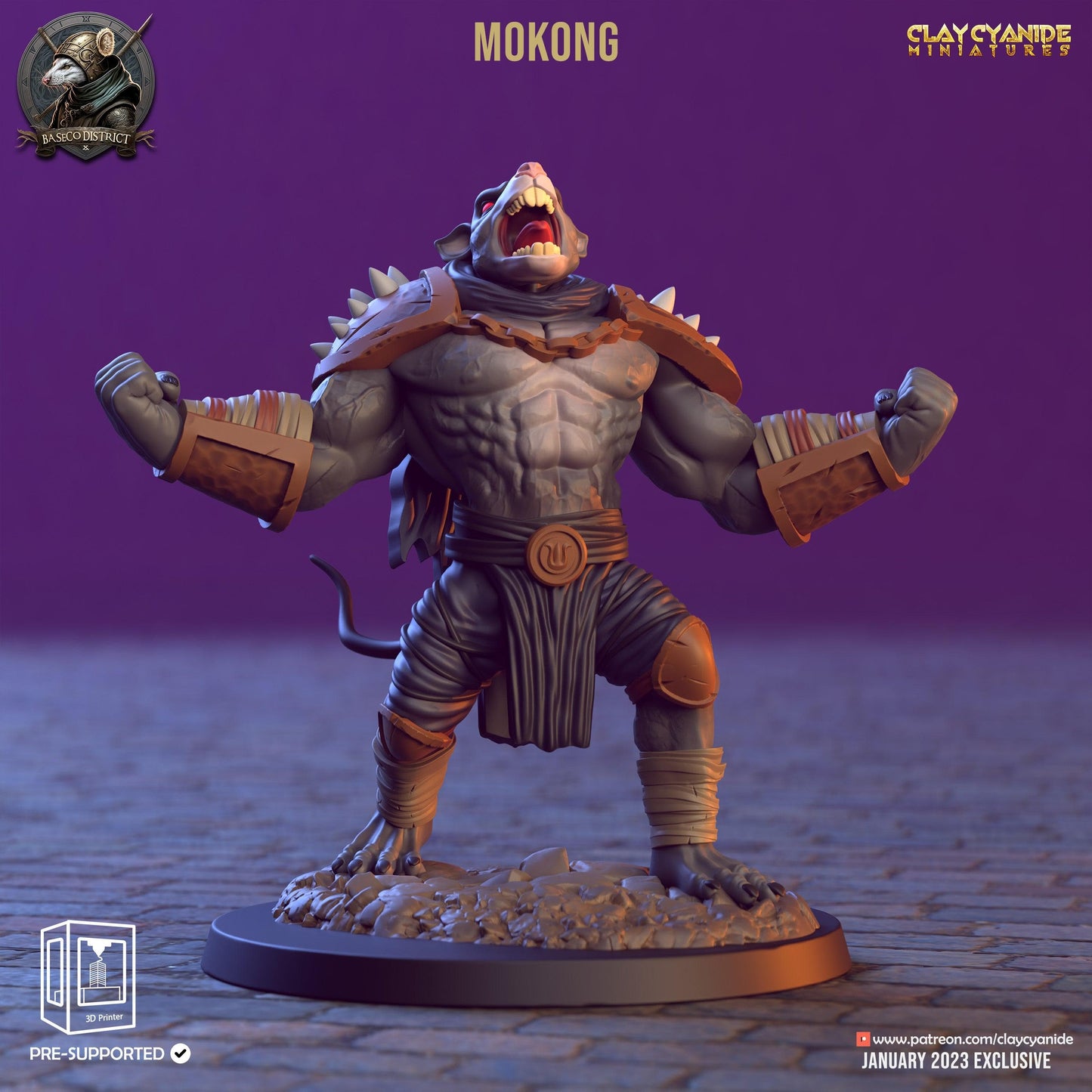 3D Printed Clay Cyanide Baseco District Factions Tribes Ragnarok D&D