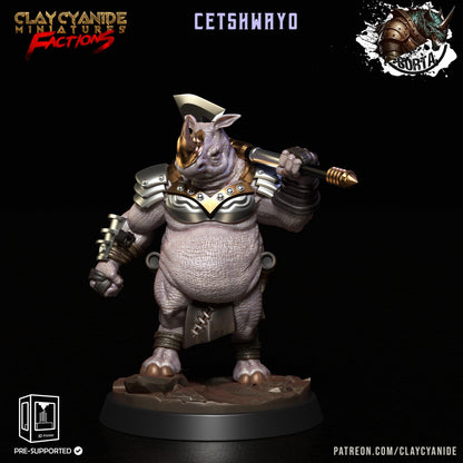 3D Printed Clay Cyanide Battle Borta Factions Tribe Ragnarok D&D