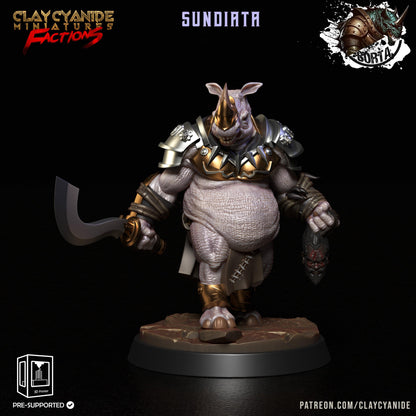 3D Printed Clay Cyanide Battle Borta Factions Tribe Ragnarok D&D
