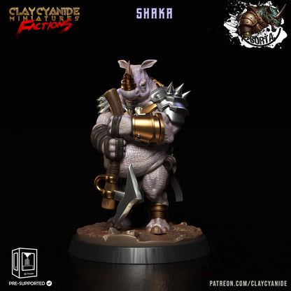 3D Printed Clay Cyanide Battle Borta Factions Tribe Ragnarok D&D