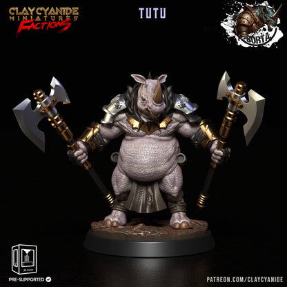 3D Printed Clay Cyanide Battle Borta Factions Tribe Ragnarok D&D