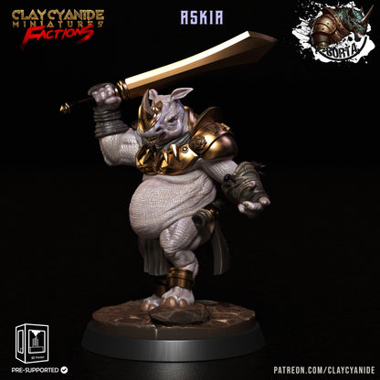 3D Printed Clay Cyanide Battle Borta Factions Tribe Ragnarok D&D