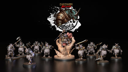 3D Printed Clay Cyanide Battle Borta Factions Tribe Ragnarok D&D
