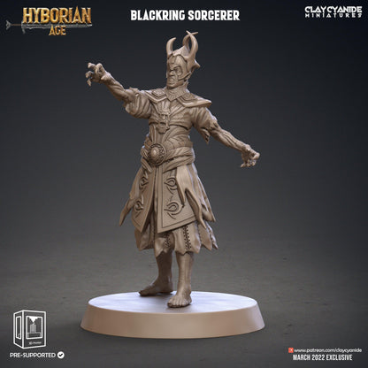 3D Printed Clay Cyanide Blackring Sorcerers Set Hyborean Age 28mm -32mm Ragnarok D&D