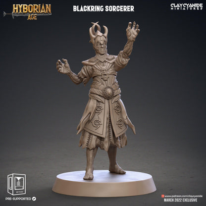 3D Printed Clay Cyanide Blackring Sorcerers Set Hyborean Age 28mm -32mm Ragnarok D&D