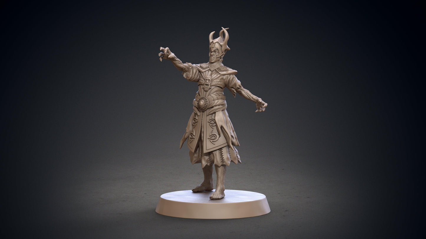 3D Printed Clay Cyanide Blackring Sorcerers Set Hyborean Age 28mm -32mm Ragnarok D&D