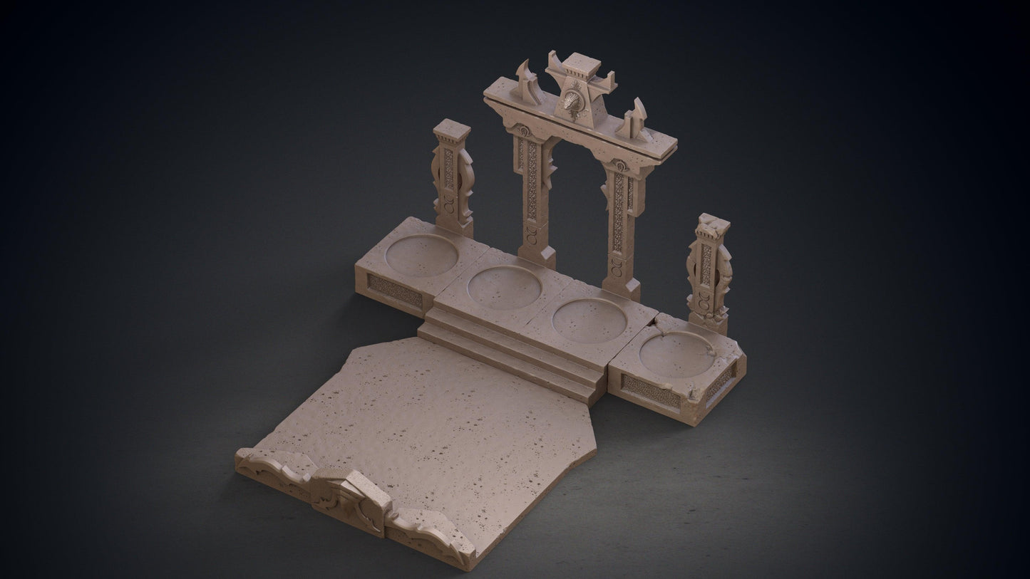 3D Printed Clay Cyanide Blackring Sorcerers Set Hyborean Age 28mm -32mm Ragnarok D&D