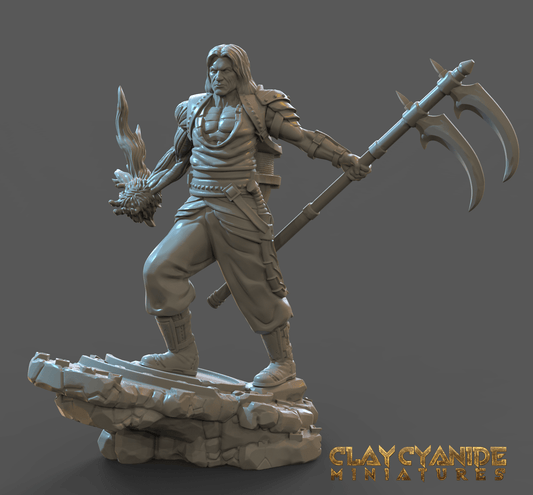 3D Printed Clay Cyanide Blood Hunter Witchhunter 28mm-32mm Ragnarok D&D