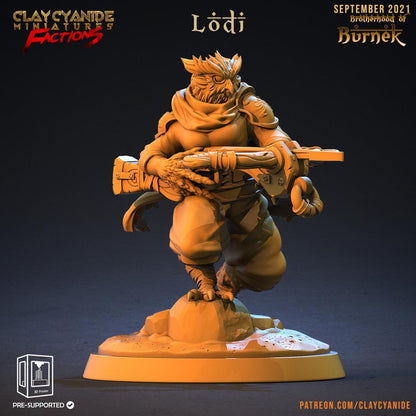 3D Printed Clay Cyanide Burneks Birdmen Owlmen Factions Ragnarok D&D