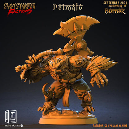 3D Printed Clay Cyanide Burneks Birdmen Owlmen Factions Ragnarok D&D